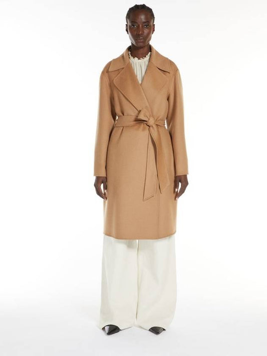 Totem Belt Virgin Wool Single Coat Camel - MAX MARA - BALAAN 2