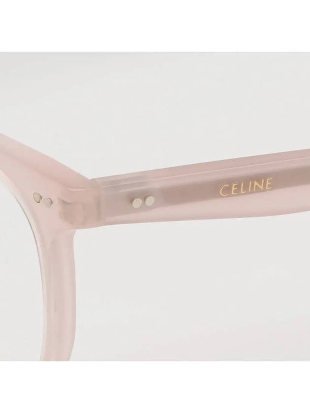 Glasses frame CL5010IN 072 square horn rim transparent pink overfit - CELINE - BALAAN 5