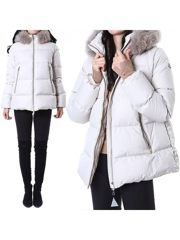 LAICHEFUR Goose down detachable fur hood women s padding 1A00174 54AQE 051 - MONCLER - BALAAN 1