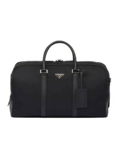 Re Nylon Saffiano Leather Duffel Bag Black - PRADA - BALAAN 2