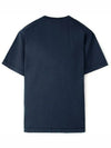 Slimfit Cotton Jersey Short Sleeve T-shirt Navy - STONE ISLAND - BALAAN 3