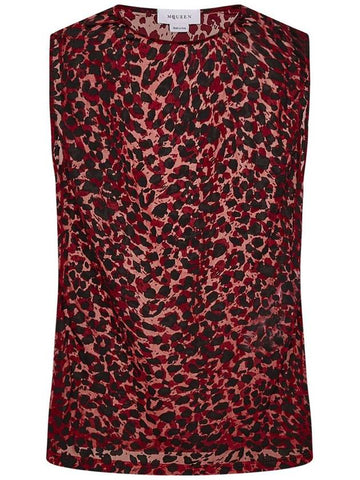 Alexander Mcqueen Top Red - ALEXANDER MCQUEEN - BALAAN 1