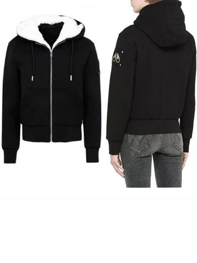 Classic Bunny Zip Up Hoodie Black - MOOSE KNUCKLES - BALAAN 2