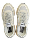 Women's Running Sole Low Top Sneakers Silver Beige - GOLDEN GOOSE - BALAAN 3