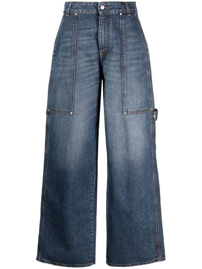 Denim Straight Pants 6D0150 3SPH334003 BLUE - STELLA MCCARTNEY - BALAAN 2