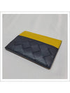 Intrecciato Two-Tone Card Wallet Yellow - BOTTEGA VENETA - BALAAN 5