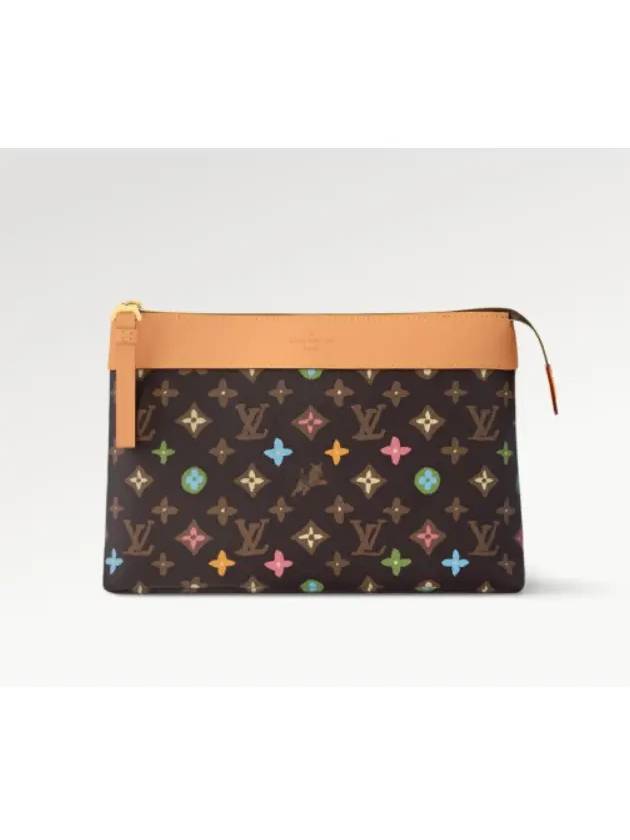 Pochette Voyage Souple Monogram Order Canvas Pouch Bag Chocolate - LOUIS VUITTON - BALAAN 2