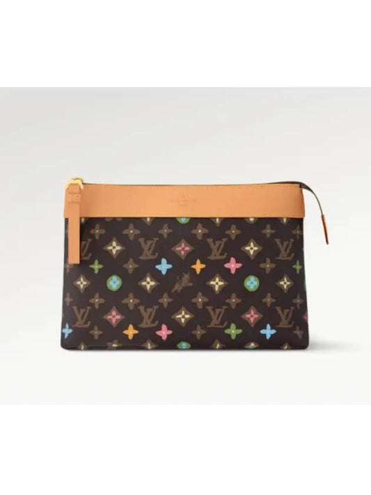 Pochette Voyage Souple Monogram Order Canvas Pouch Bag Chocolate - LOUIS VUITTON - BALAAN 2