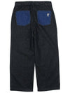 Color Block Denim Wide Pants Blue - OGARP - BALAAN 3