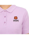 Women's Boke Flower Polo Shirt Purple - KENZO - BALAAN 9