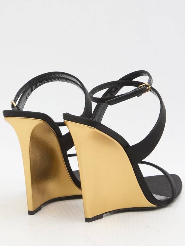 Salomé Wedge Sandals - SAINT LAURENT - BALAAN 3