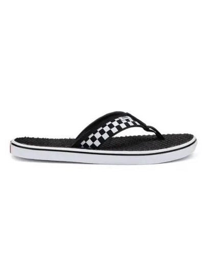 La Costa Lite Checkerboard Flip Flops Black - VANS - BALAAN 2