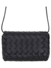 Intrecciato Mini Cross Bag Black - BOTTEGA VENETA - BALAAN 2