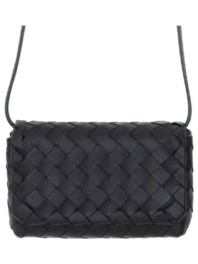 Intrecciato Mini Cross Bag Black - BOTTEGA VENETA - BALAAN 2