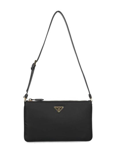 Triangle Logo Pouch Shoulder Bag Black - PRADA - BALAAN 2