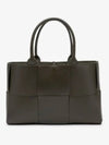 Arco Intrecciato Small Tote Bag Brown - BOTTEGA VENETA - BALAAN 2