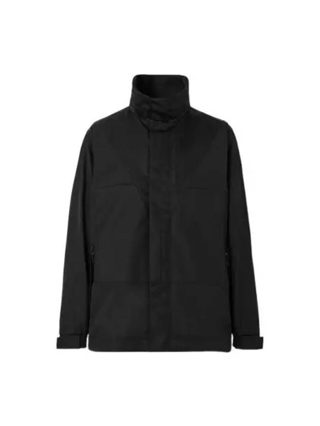 Men's Detachable Nylon Zip-Up Hoodie Black - BURBERRY - BALAAN 2