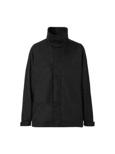 Men's Detachable Nylon Zip-Up Hoodie Black - BURBERRY - BALAAN 2