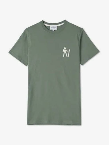 Nils Pictogram Short Sleeve T Shirt Mos Green N0105408037 - NORSE PROJECTS - BALAAN 1