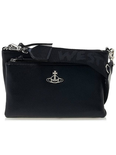 Penny Logo Zipper Cross Bag Black - VIVIENNE WESTWOOD - BALAAN 2