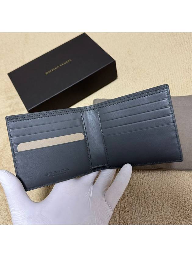 Intrecciato Bifold Half Wallet Graphite - BOTTEGA VENETA - BALAAN 4