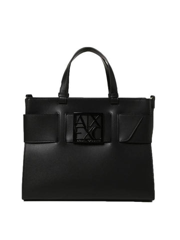 Logo Tote Bag Black - ARMANI EXCHANGE - BALAAN 1