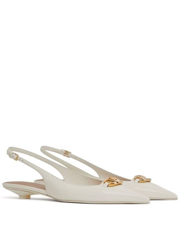 Valentino Garavani Flat shoes White - VALENTINO - BALAAN 4