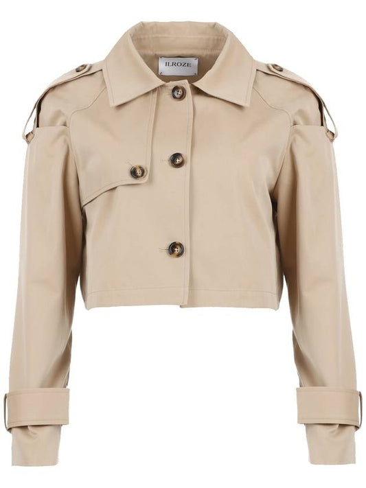 SHOULDER POINT TRENCH CROP JACKET - ILROZE - BALAAN 1