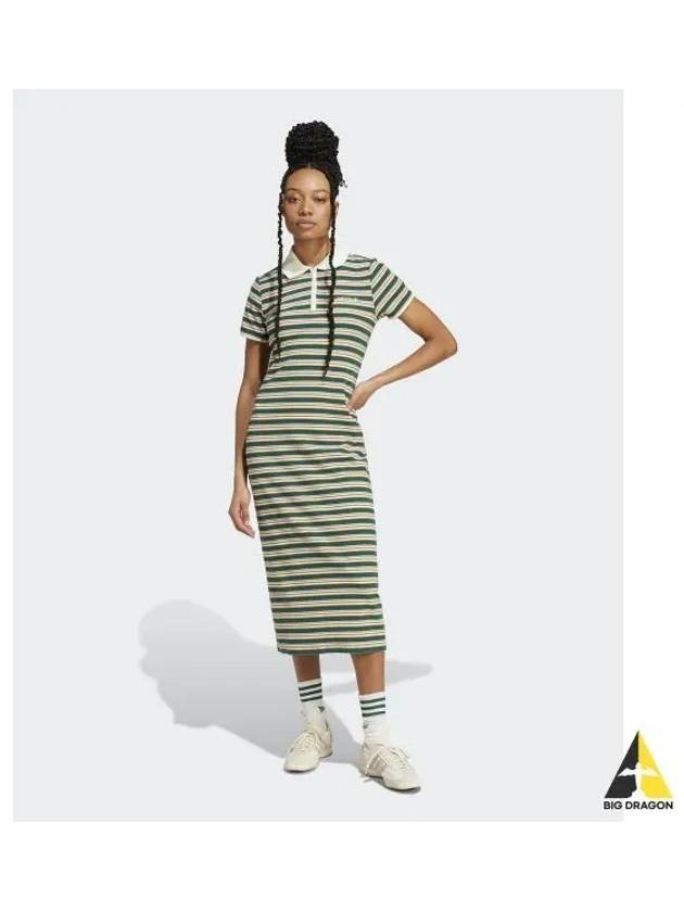 adidas 80s striped dress green JC6178 - ADIDAS - BALAAN 1