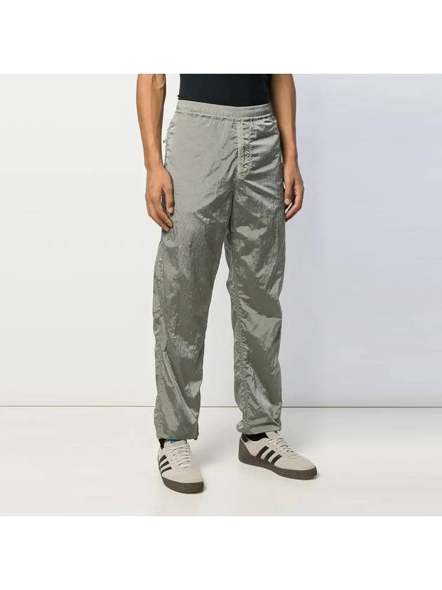 Men's Wappen Patch Metal Track Pants Grey - STONE ISLAND - BALAAN 4