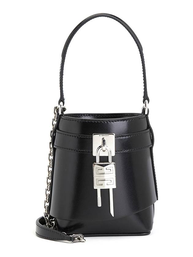 Shark Lock Mini Bucket Bag Black - GIVENCHY - BALAAN 2