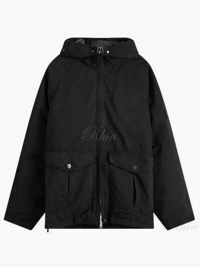 Logo David TC Down Hooded Jacket Black - STONE ISLAND - BALAAN 2