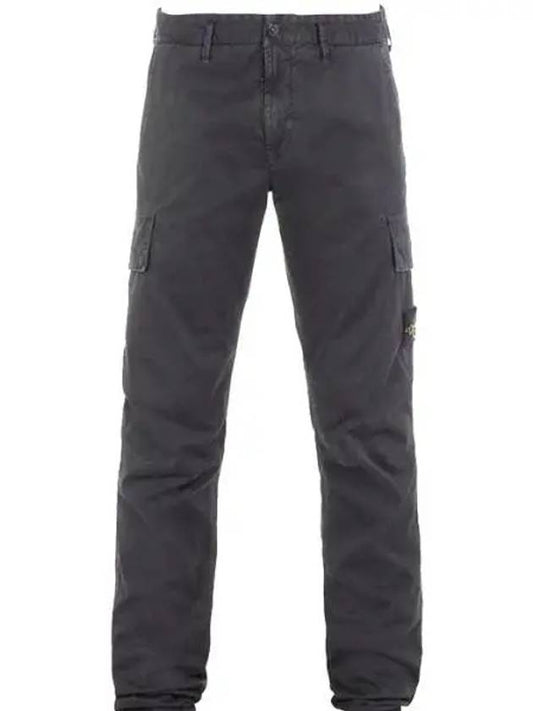 Wappen Patch Cargo Straight Pants Black - STONE ISLAND - BALAAN 2