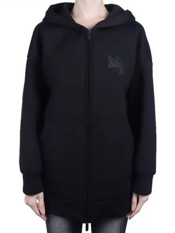 Primavera Women s Obia Wool Hooded Zip up Black OBBIA 003 1120881 - MAX MARA - BALAAN 1