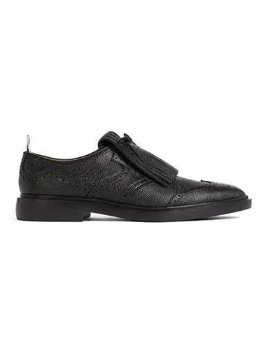 Tassel trim leather oxford loafer black MFD121A 06257 - THOM BROWNE - BALAAN 1