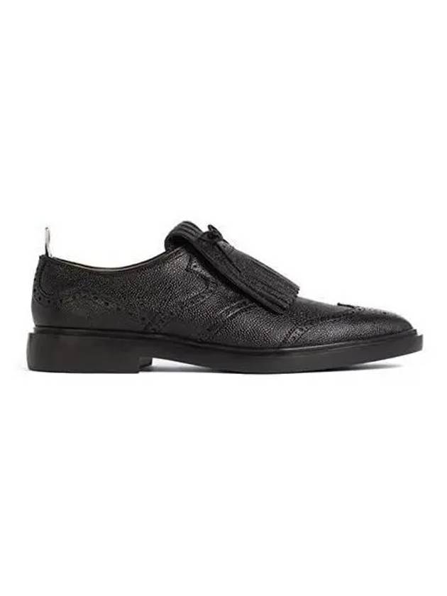 Loafer Tassel Trimmed Leather Oxford Black - THOM BROWNE - BALAAN 1