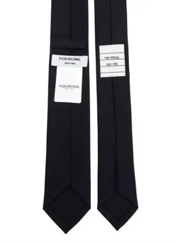 Super 120S Twill Tie Navy - THOM BROWNE - BALAAN 5