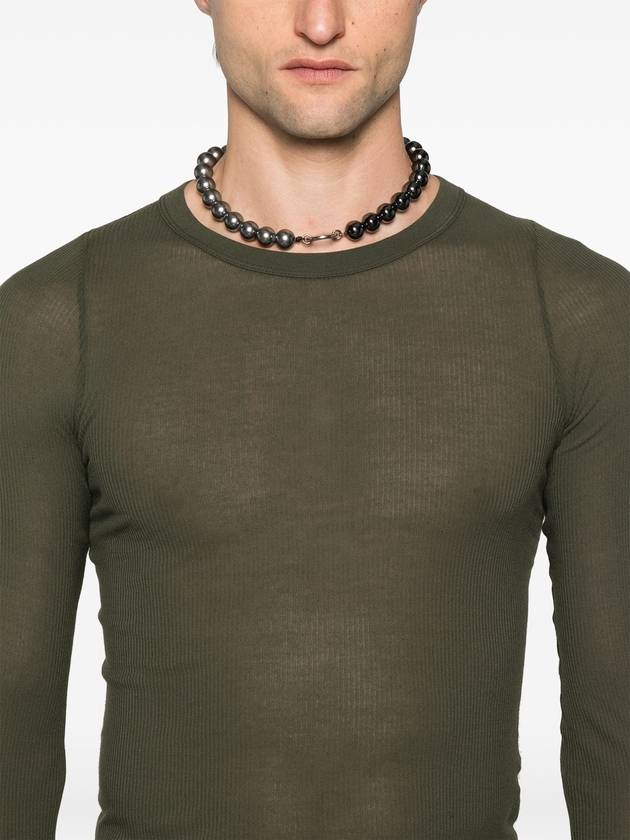 Rib fine-ribbed T-shirt - RICK OWENS - BALAAN 5