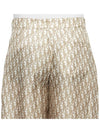 Oblique Bermuda Silk Twill Shorts Beige - DIOR - BALAAN 8