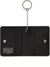 Stitch Keyring Leather Card Wallet Black - MAISON MARGIELA - BALAAN 2