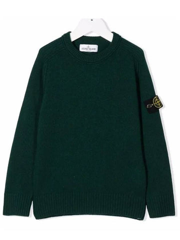 Kids Wappen Crew Neck Knit 7516506A1 V0057 - STONE ISLAND - BALAAN 1