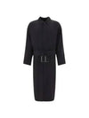 Belted Maxi Trench Coat Black - BALENCIAGA - BALAAN 2