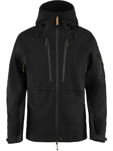 Men's Keb Eco Shell Zip-Up Hoodie Black - FJALL RAVEN - BALAAN 1