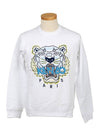 Tiger Logo Cotton Sweatshirt Blue White - KENZO - BALAAN 2