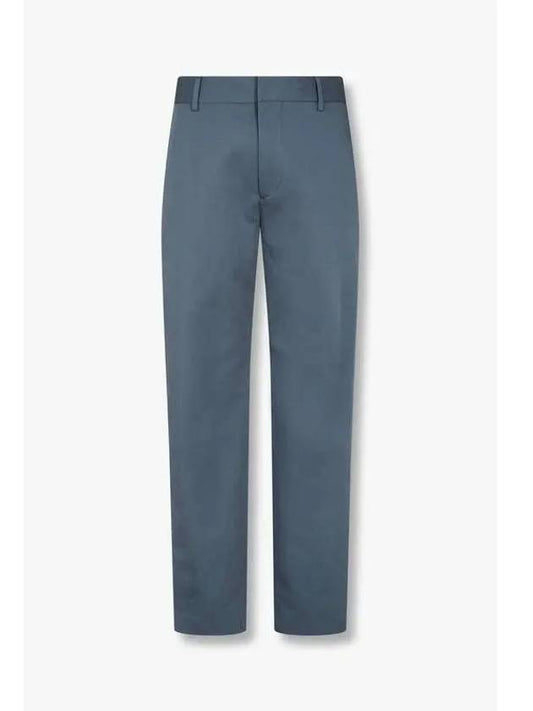 Linen blend chino pants blue - PAUL SMITH - BALAAN 1