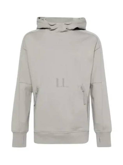 Diagonal Raised Fleece Goggle Hoodie Grey - CP COMPANY - BALAAN 2