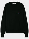 ORB Embroidered Crew Neck Knit Top Black - VIVIENNE WESTWOOD - BALAAN 2