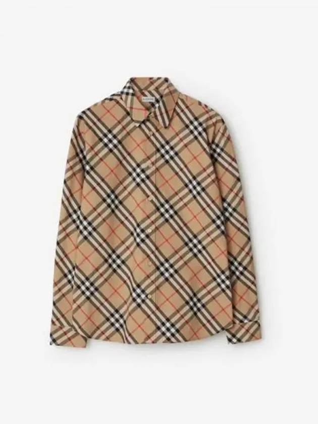 Vintage Check Long Sleeve Shirt Beige - BURBERRY - BALAAN 2