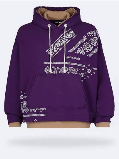 Bandana Hoodie Purple - PALM ANGELS - BALAAN 2