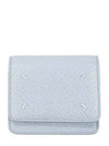 Embroidery Logo Chain Cald Wallet Blue - MAISON MARGIELA - BALAAN 2